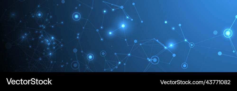 Sci-Tech Network Background vector image