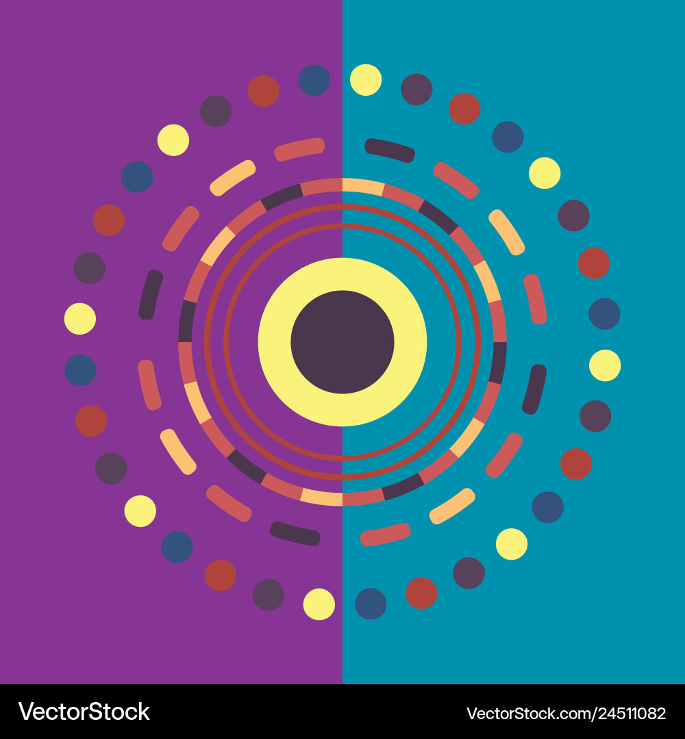 Technology colorful round background abstract Technology colorful round background abstract Vector Image