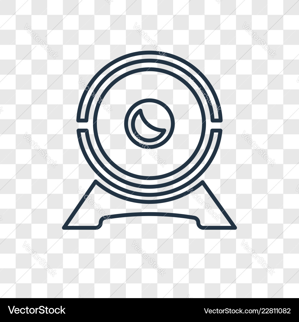 Web camera concept linear icon isolated Web camera concept linear icon isolated Vector Image