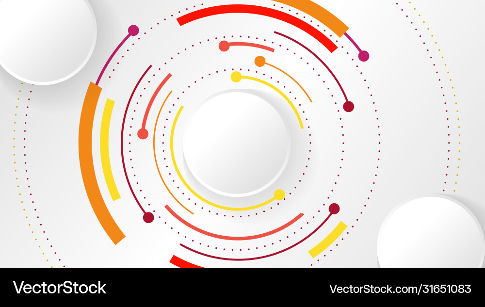 Abstract background with color circle line Abstract background with color circle line vector image