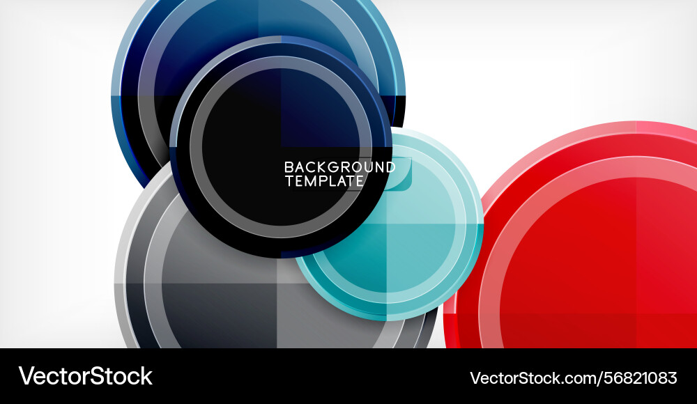 Abstract circles overlap creating dynamic visual Abstract circles overlap creating dynamic visual vector image