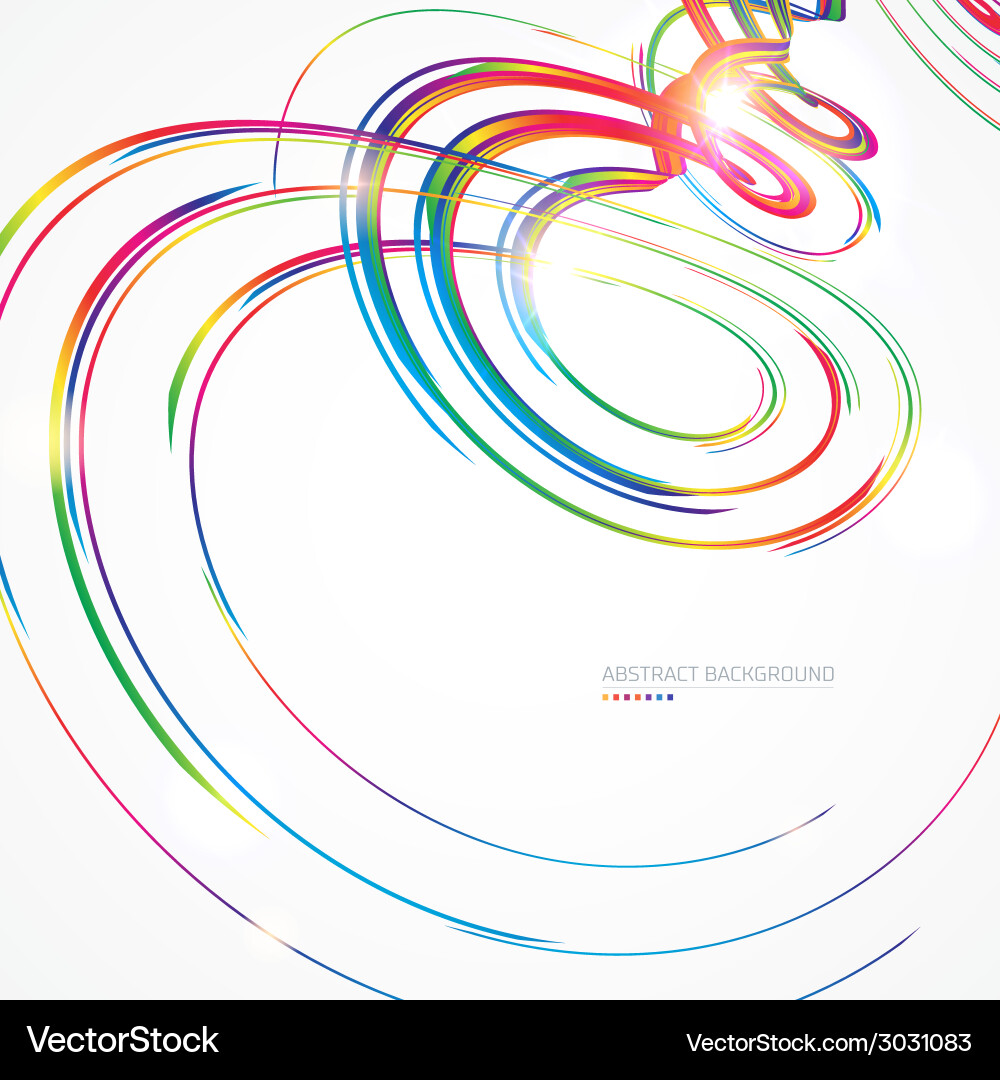 Dynamic Colorful Line Background vector image