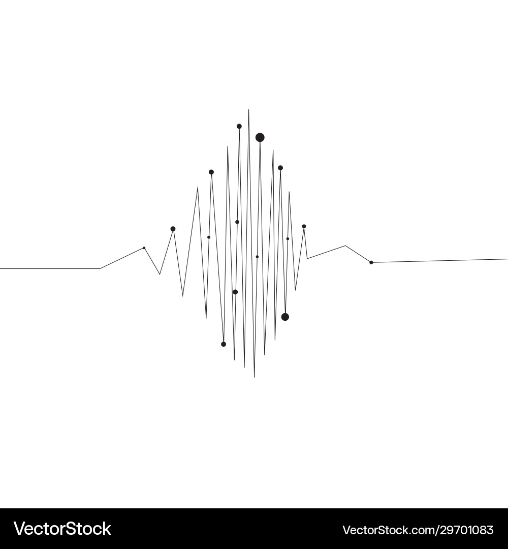 Geometric form with lines and dots Geometric form with lines and dots Vector Image