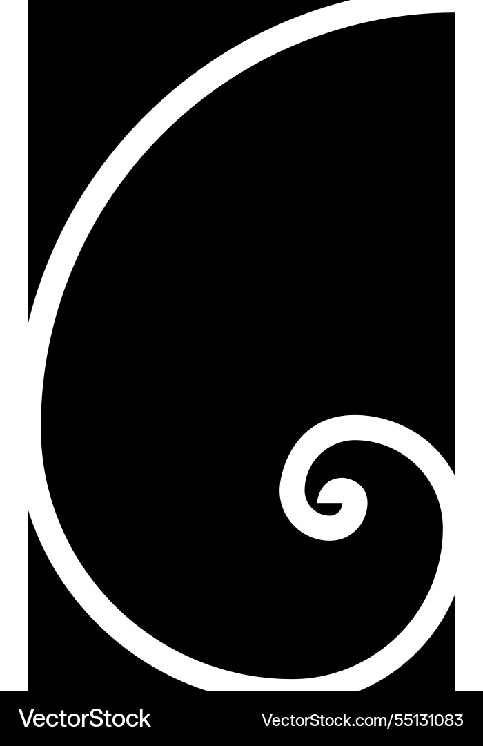 Golden ratio section sacred geometry symbol Vector Image