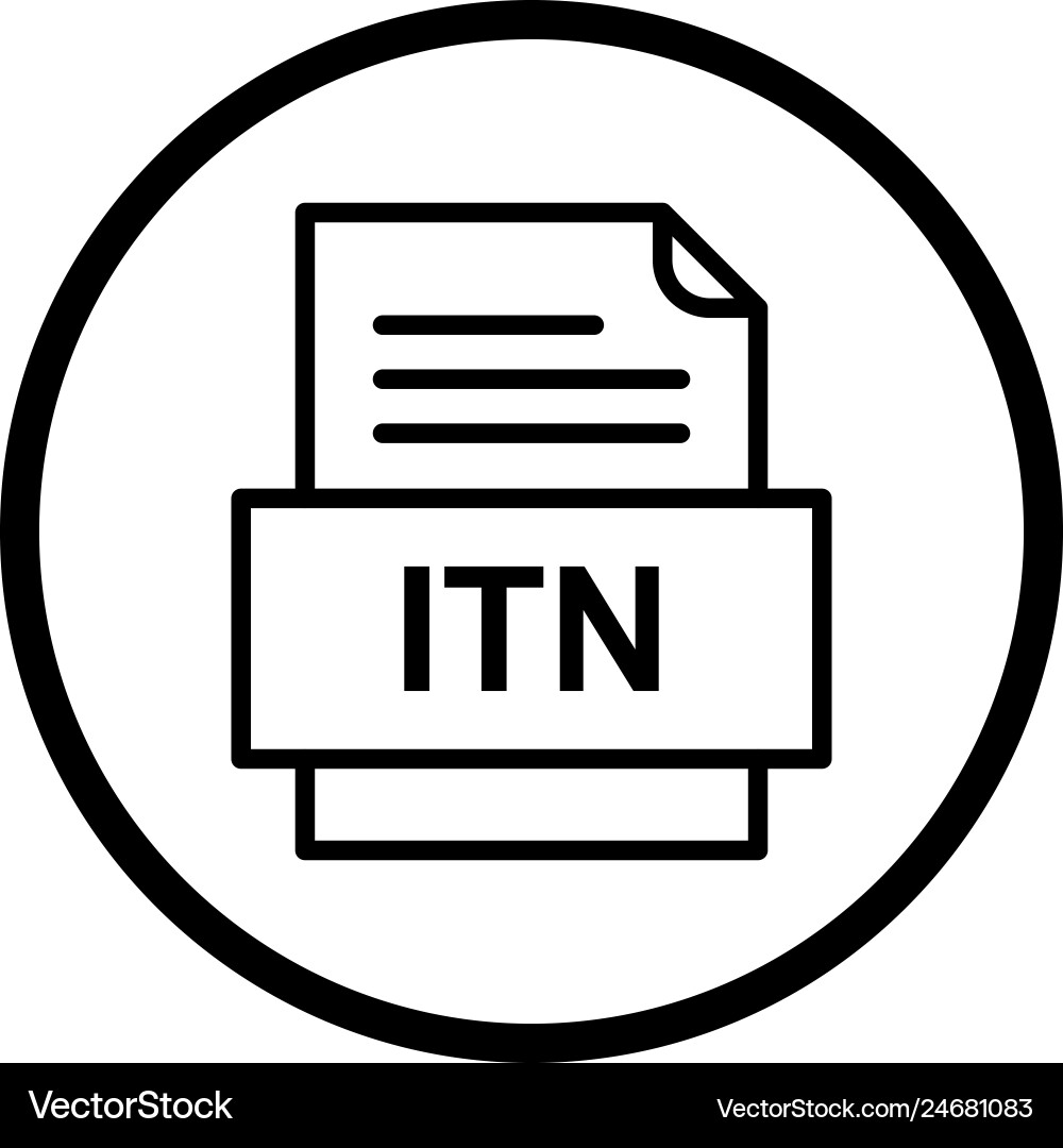 Itn file document icon Vector Image