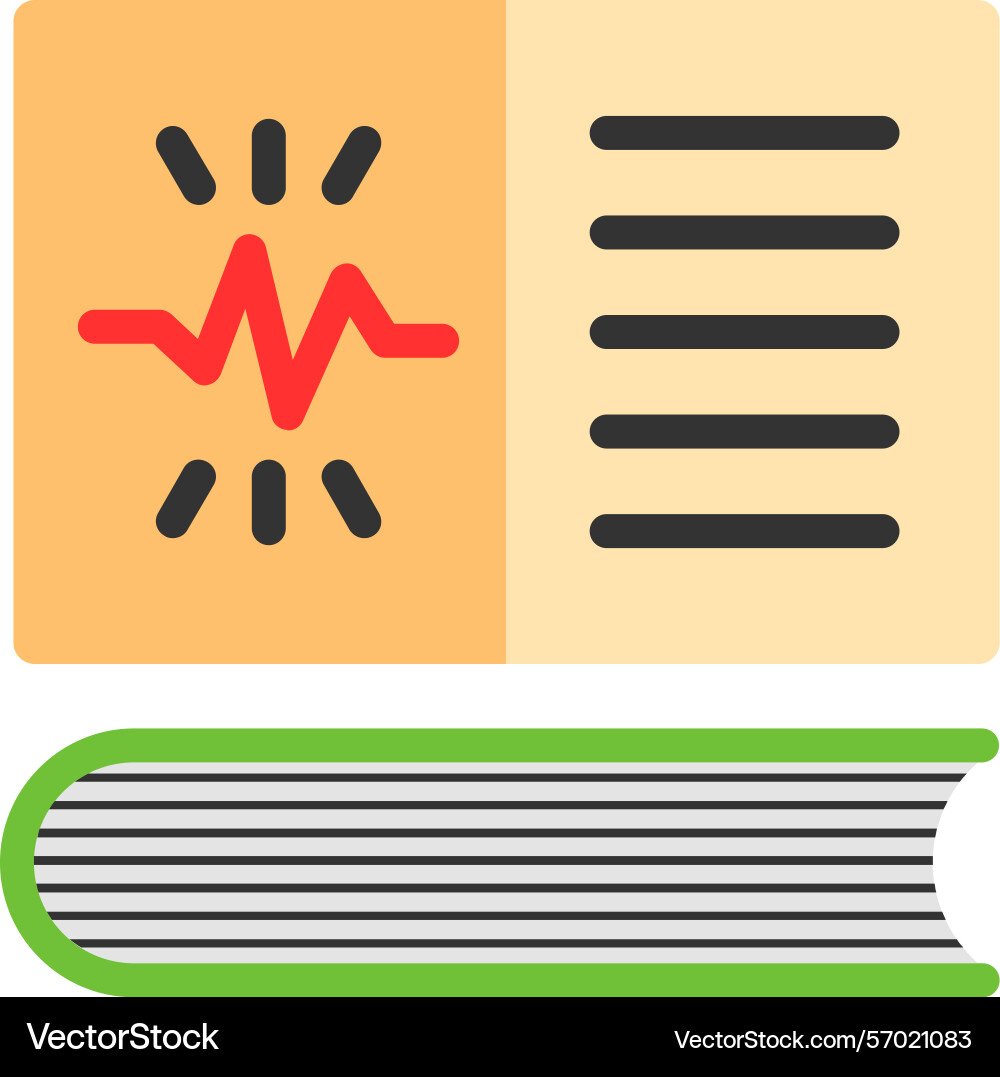 Learn spark flat style icon design vector image