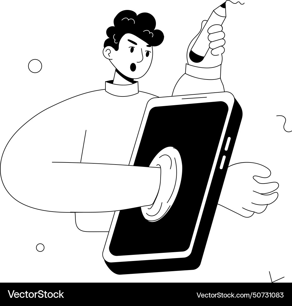 Mobile technology Royalty Free Vector Image - VectorStock