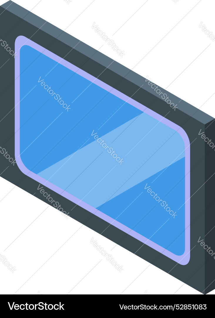 Modern smart home window showing outside view Modern smart home window showing outside view vector image
