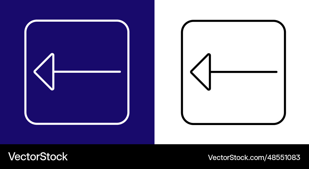 Pathfinding icon is in the form of an arrow Vector Image