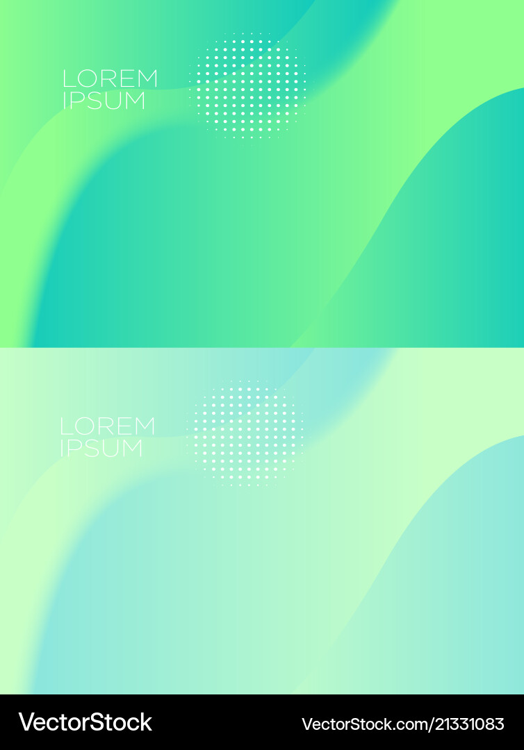 Smooth abstract colorful backgrounds set - eps10 Vector Image