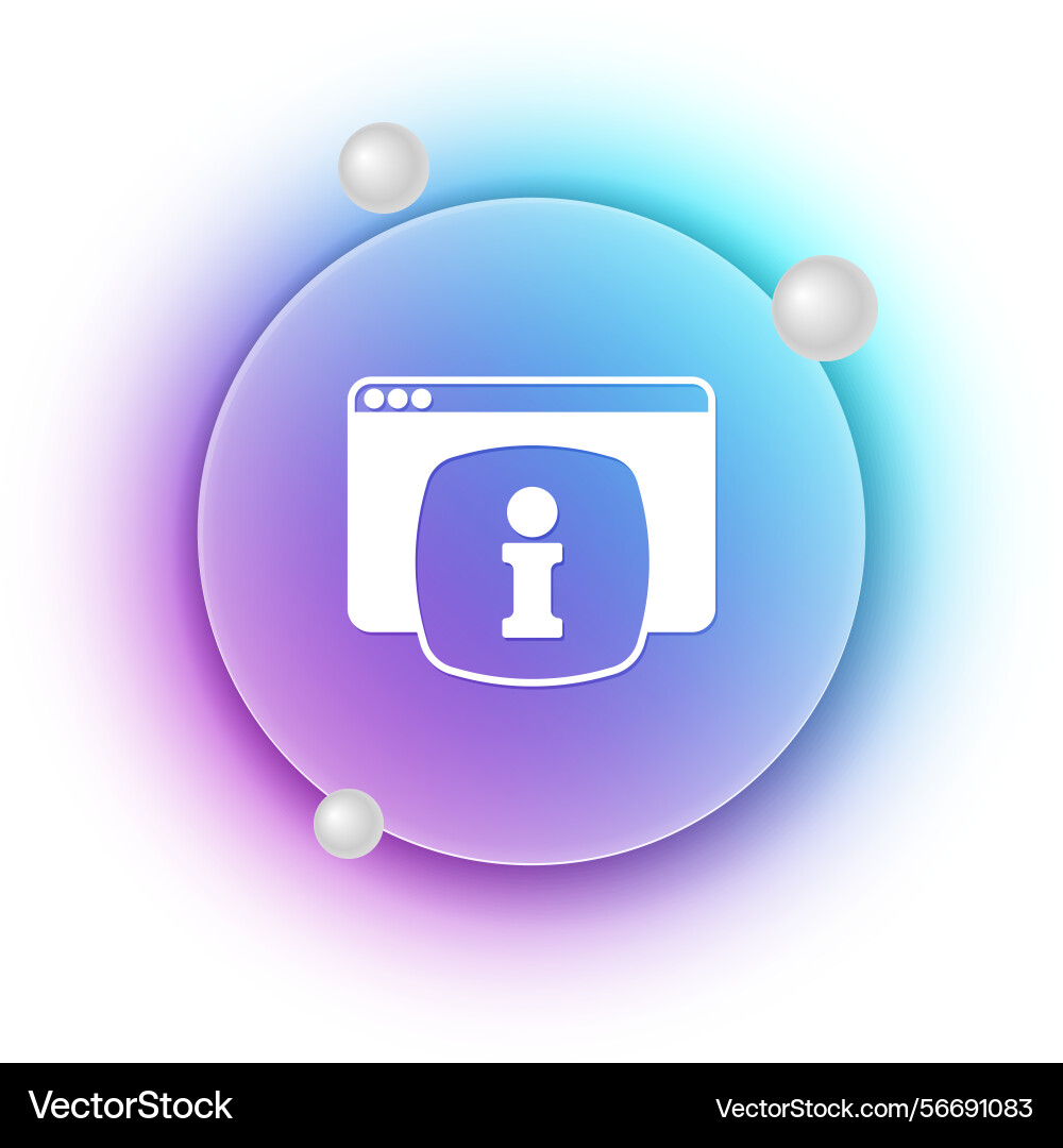 White computer monitor with text faq information vector image