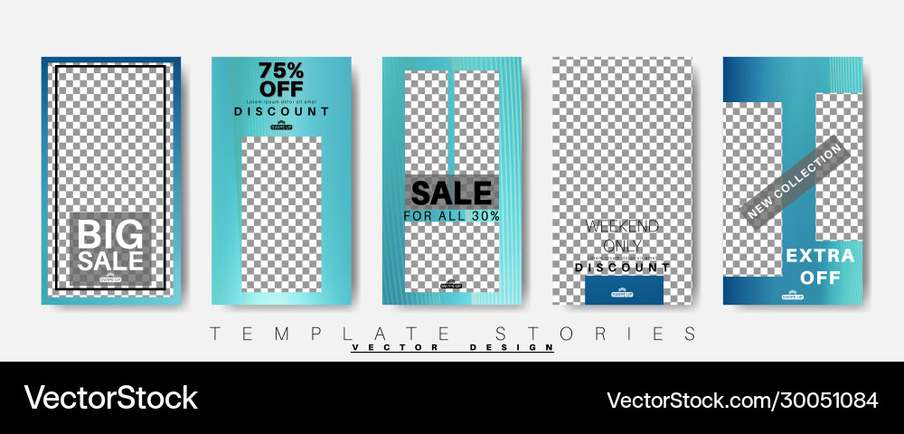 Editable story background template design web Vector Image