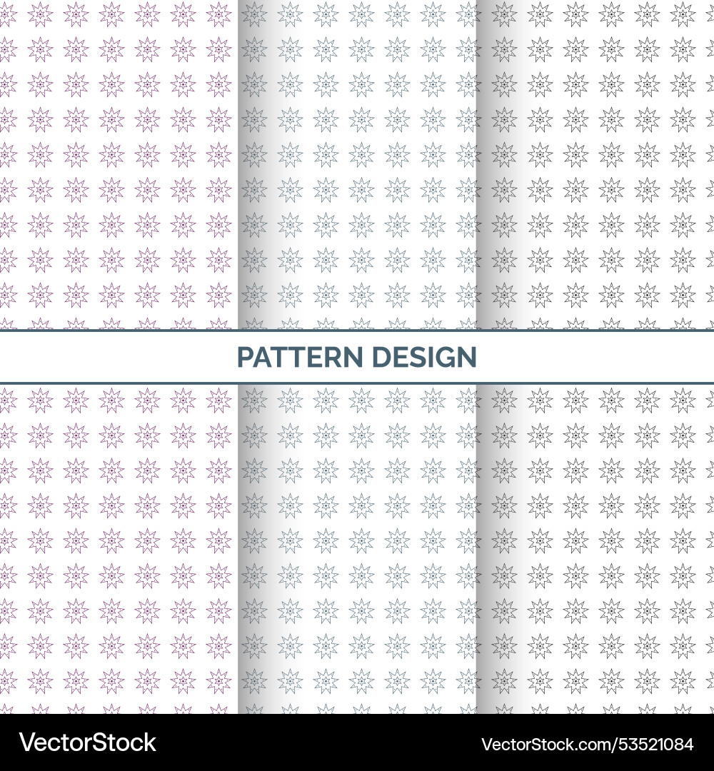 Geometric pattern background design for textile Vector Image