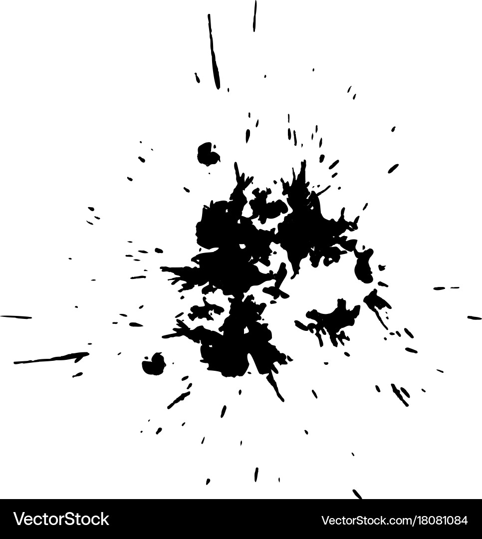 Ink blob or drop vector image