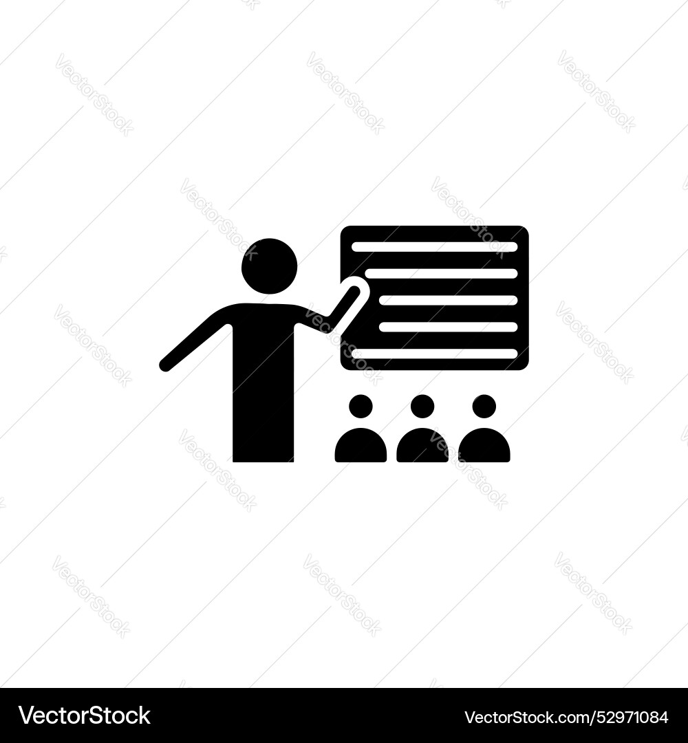 Lecture line icon isolated on white background Lecture line icon isolated on white background vector image