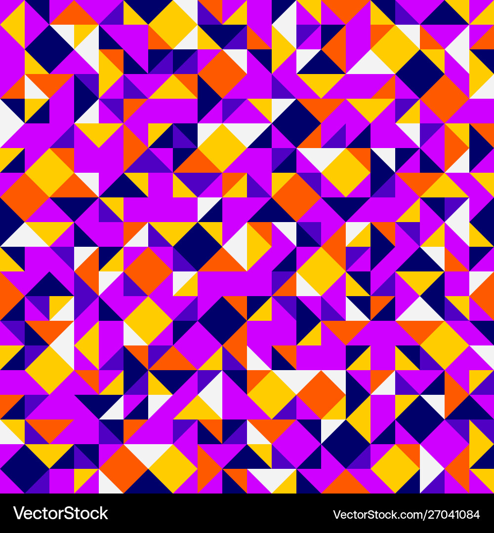 Mosaic seamless pattern geometric chaotic tiling Mosaic seamless pattern geometric chaotic tiling vector image