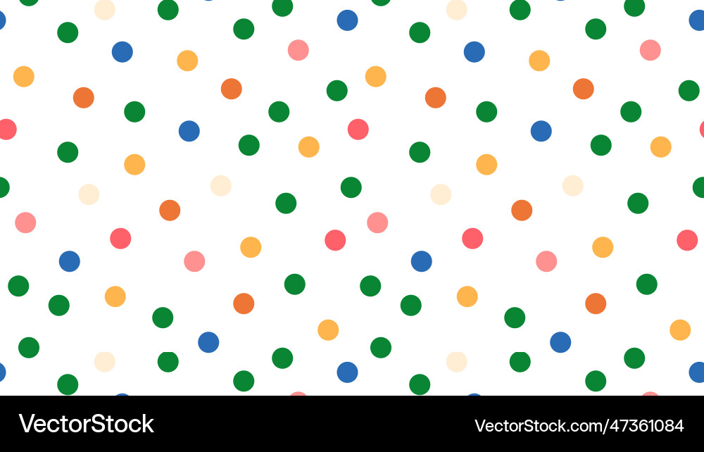 Simple seamless pattern with colorful dots Vector Image
