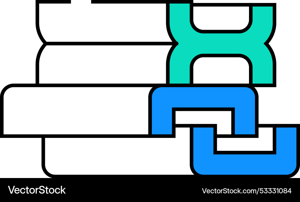 Support structures beams and channels building Vector Image