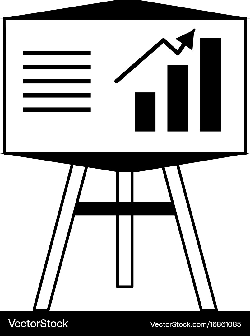 Bar graph chart icon image vector image
