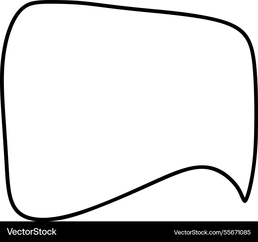 Blank speech bubble ideal for creating dialogue Blank speech bubble ideal for creating dialogue vector image