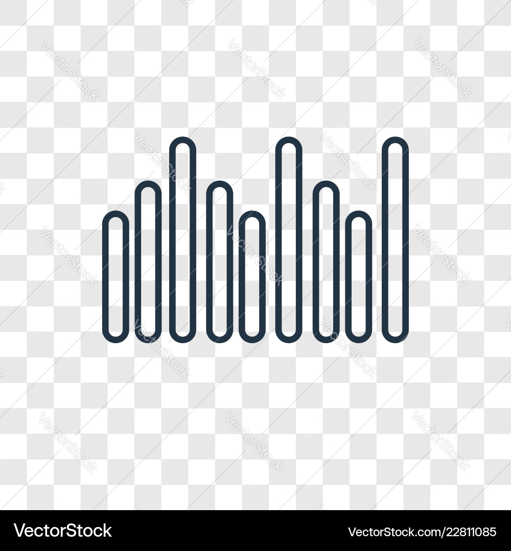 Linear icon isolated on transparent background Vector Image