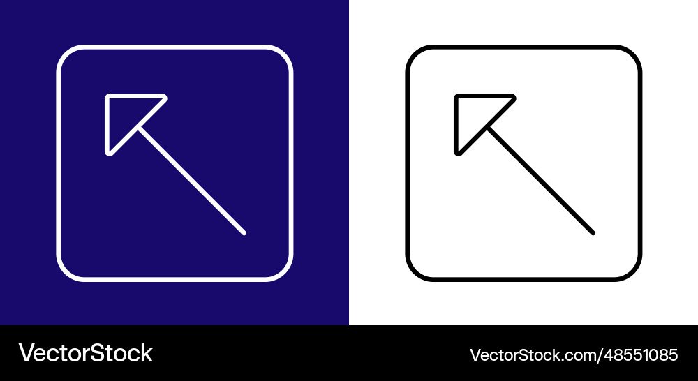 Pathfinding icon is in the form of an arrow Vector Image