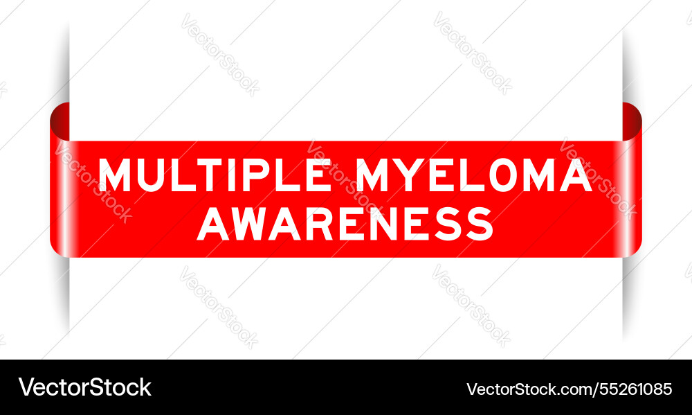 Red color inserted label banner with word Red color inserted label banner with word Vector Image