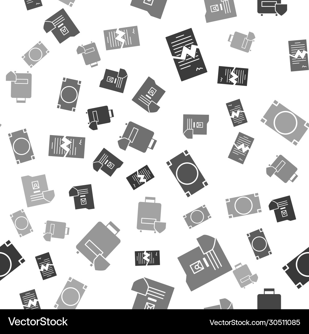 Set torn contract document with shield stacks Vector Image