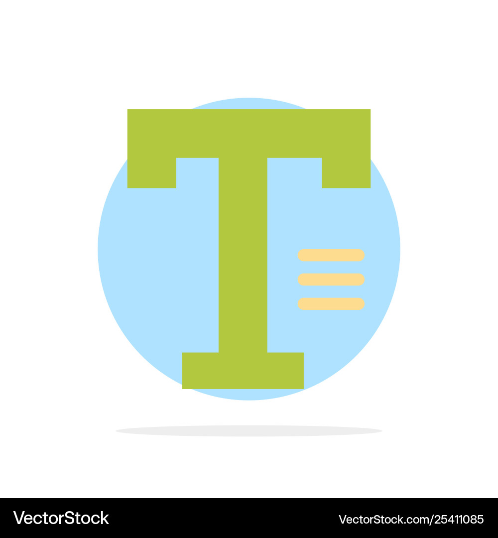 Type text write word abstract circle background vector image