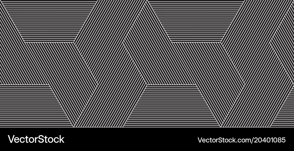 Universal repeating abstract shape in black vector image