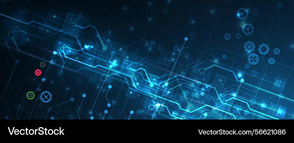 Abstract circuit technology concept background Abstract circuit technology concept background vector image