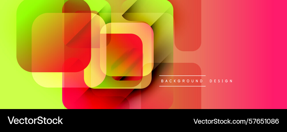 Abstract geometric shapes overlap creating Vector Image