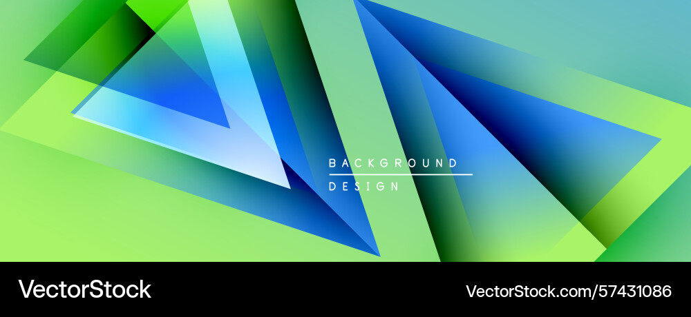 Abstract geometric shapes overlap gradient colors Vector Image