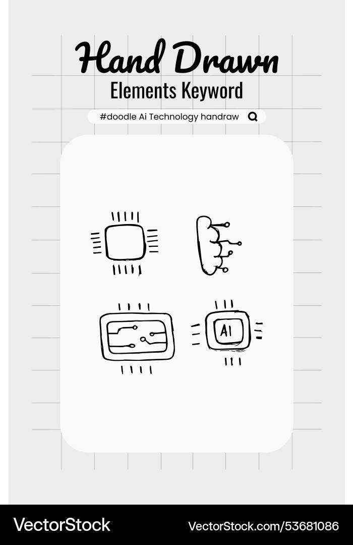 Artificial ai brain icon machine digital robot Vector Image