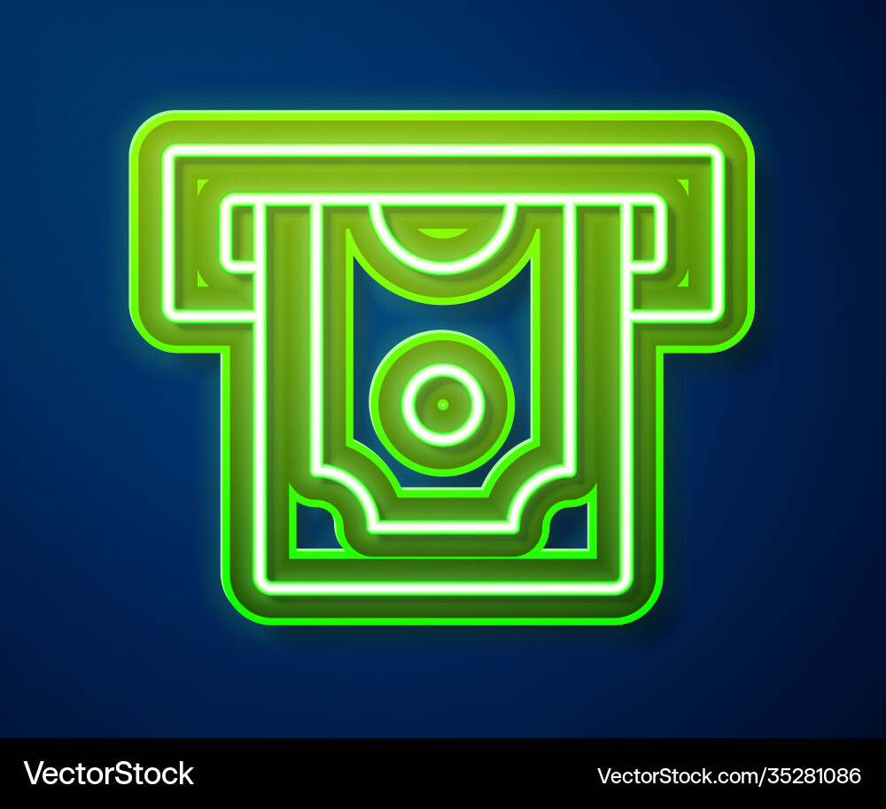 Glowing neon line atm - automated teller machine Glowing neon line atm - automated teller machine vector image