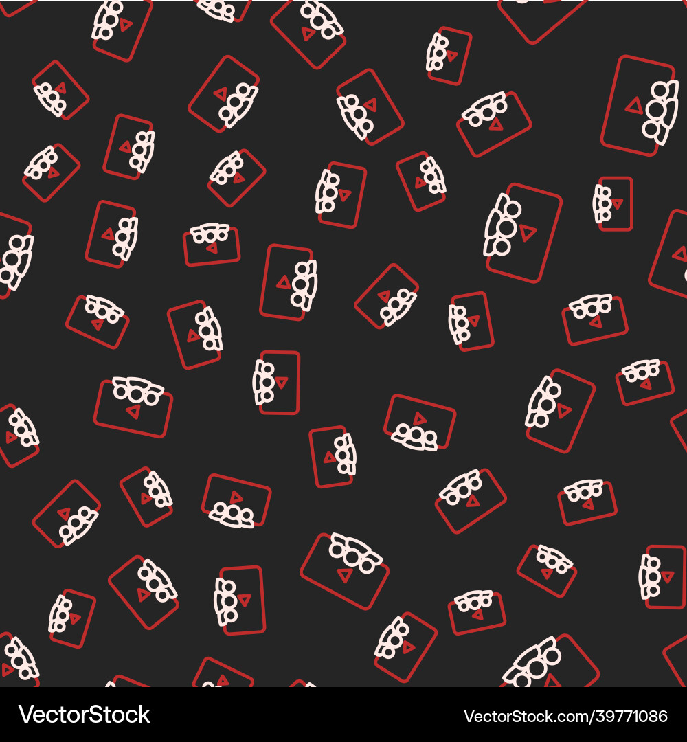 Line online class icon isolated seamless pattern Vector Image