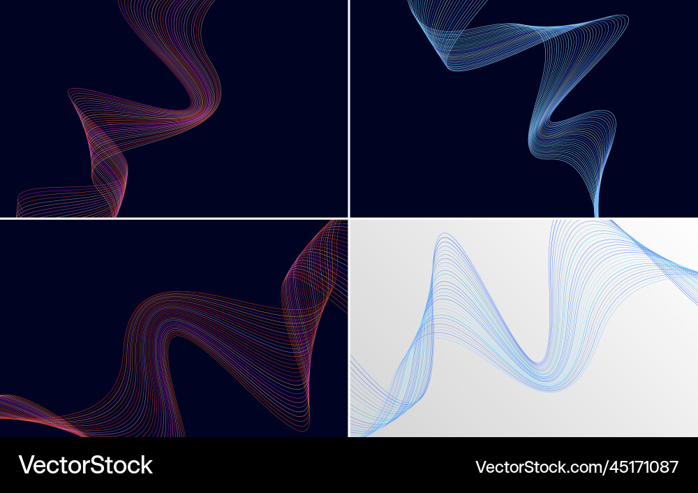 Collection of geometric minimal lines pattern set Collection of geometric minimal lines pattern set Vector Image