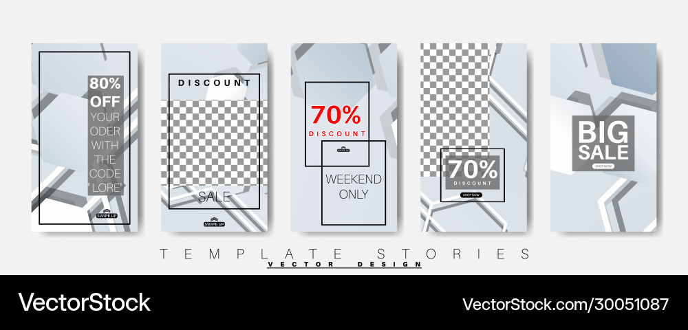 Editable story background template design web Editable story background template design web vector image