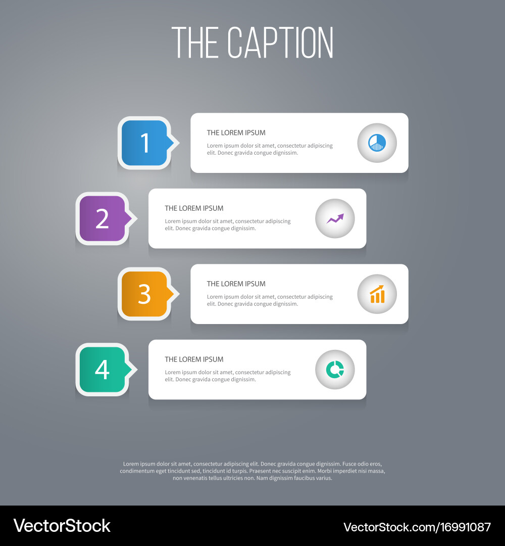 Icon chart set of progress increase statistic Vector Image