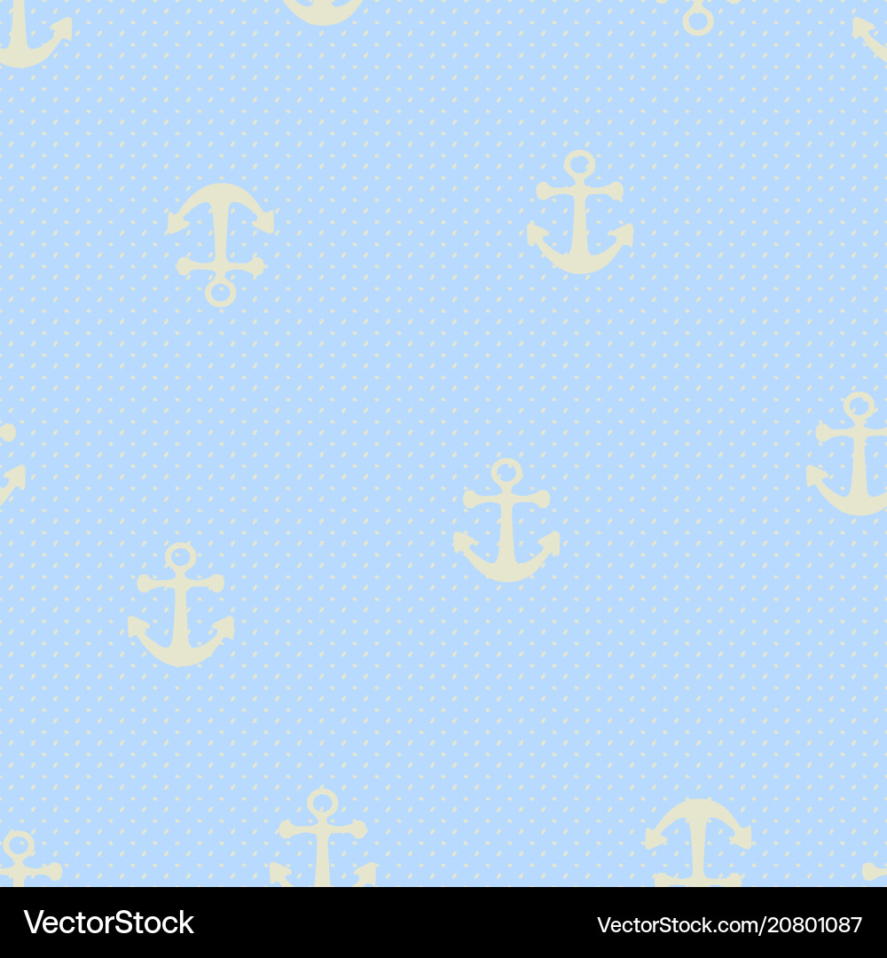 Seamless pattern with anchors Seamless pattern with anchors vector image