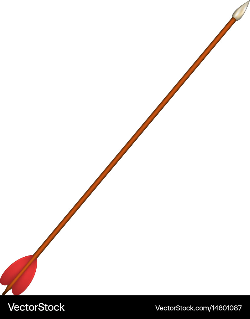 Sharp Arrow with Pointed Tip vector image