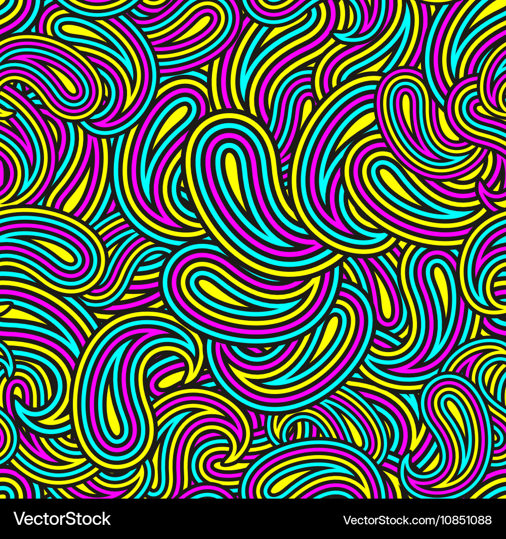 Abstract Colorful Swirls Pattern vector image