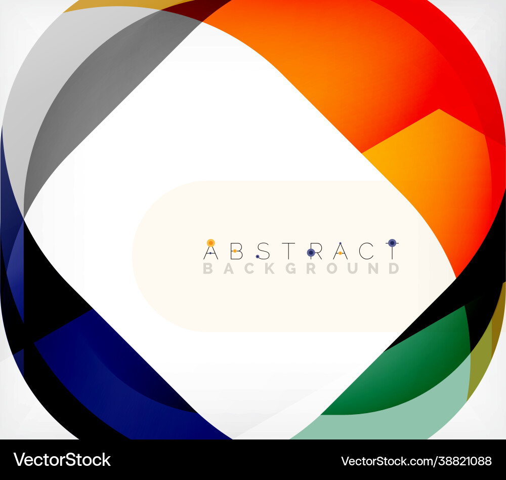 Abstract square shape with overlapping waves Abstract square shape with overlapping waves vector image