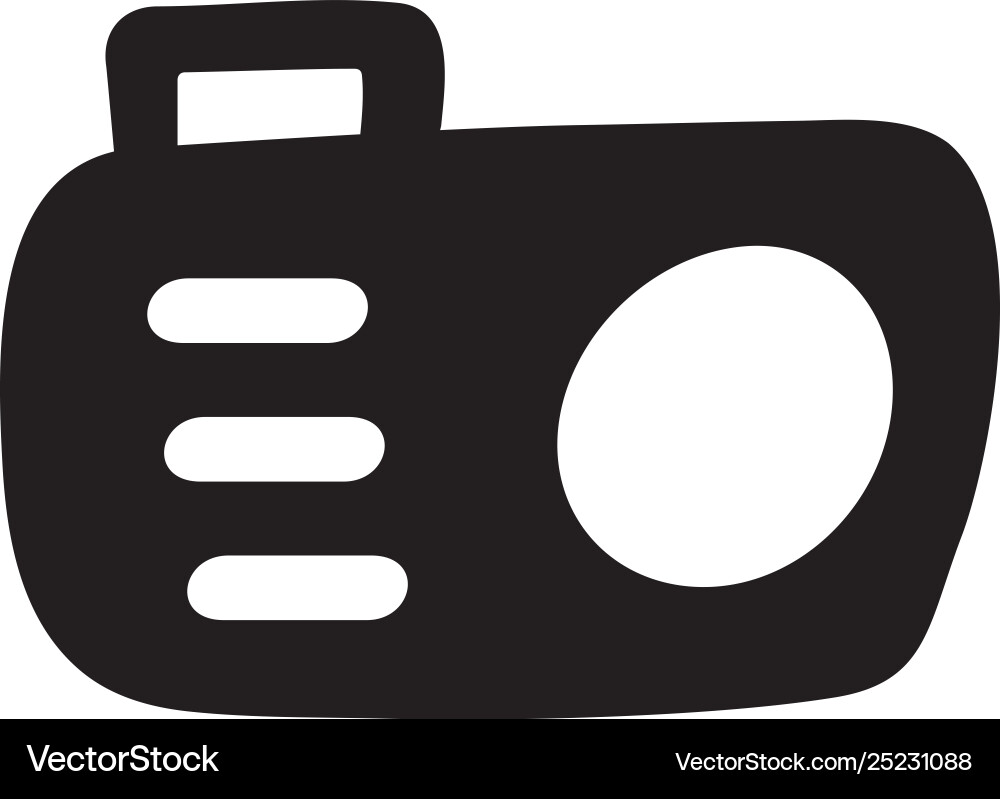 Camera icon in flat style for apps ui websites Camera icon in flat style for apps ui websites Vector Image
