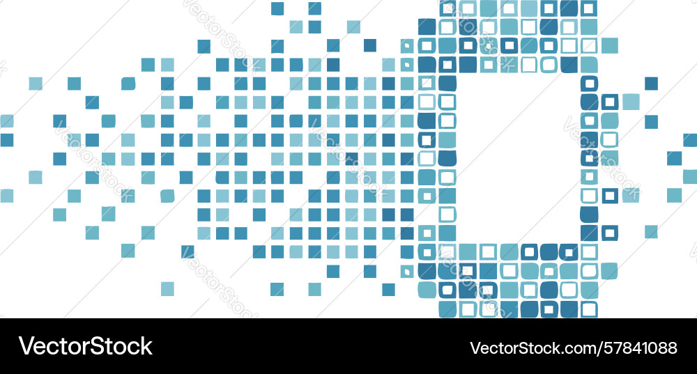 Mobile phone disintegrating into pixels art Vector Image