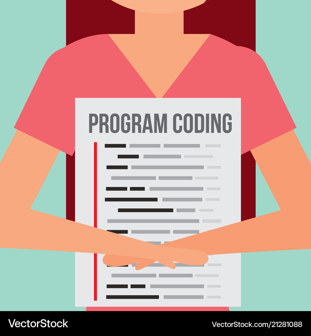 Program coding website vector image