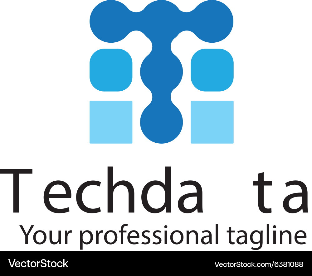 Techdata design vector image