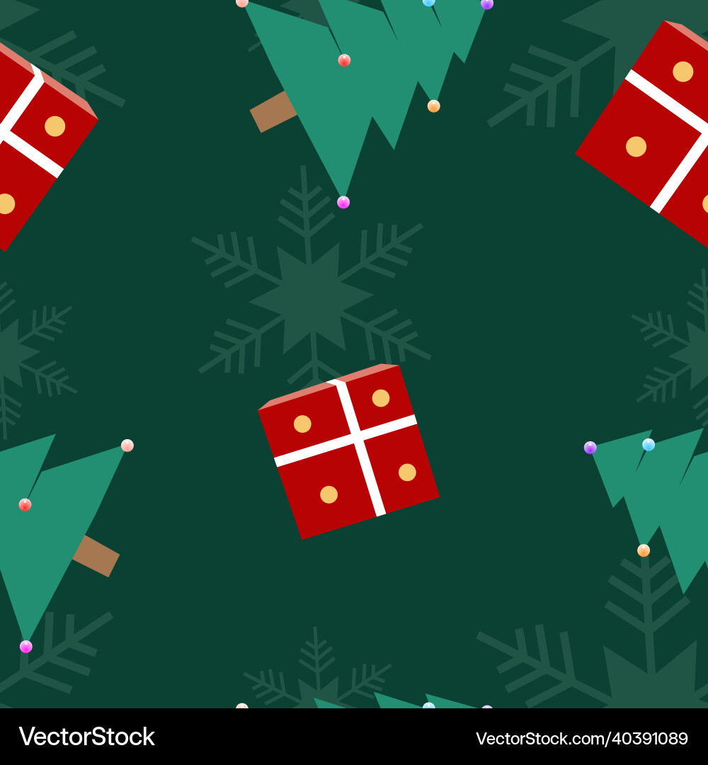 Christmas theme repeat pattern created Christmas theme repeat pattern created vector image