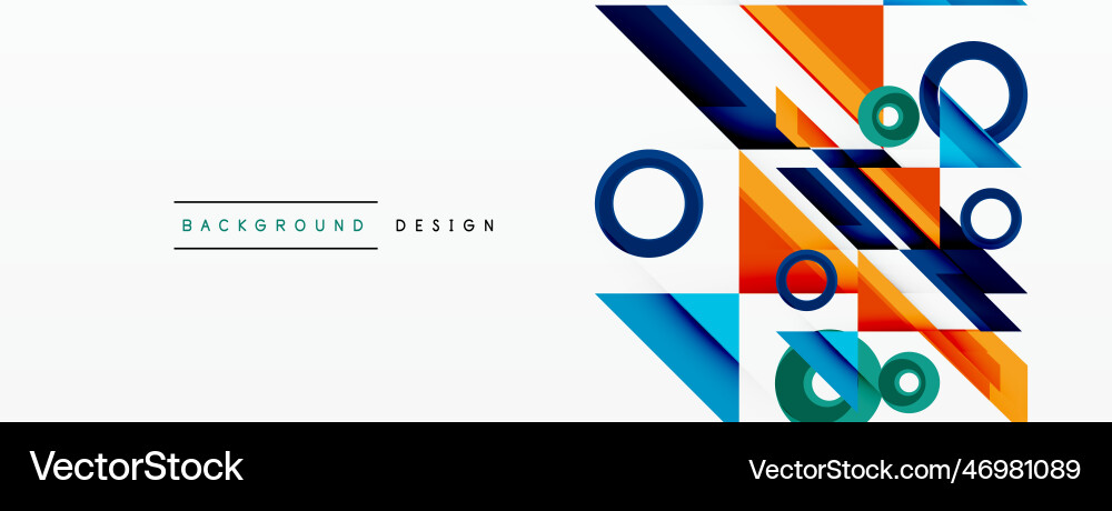 Circle minimal abstract background design Circle minimal abstract background design Vector Image
