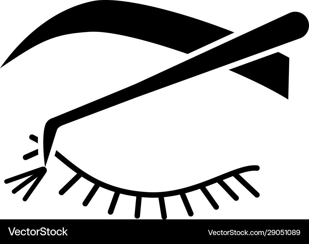 Cluster Lash Extension Icon Royalty Free Vector Image